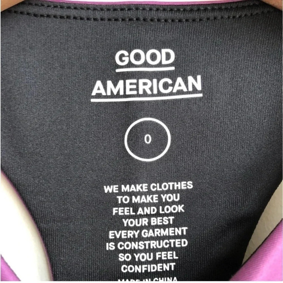 New Good American Electric Feel Ombre Contour Bra top sunset halter Racerback - Picture 15 of 16